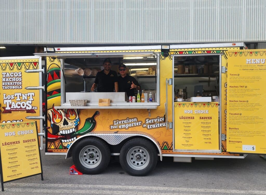 Los TNT Tacos food truck at an event