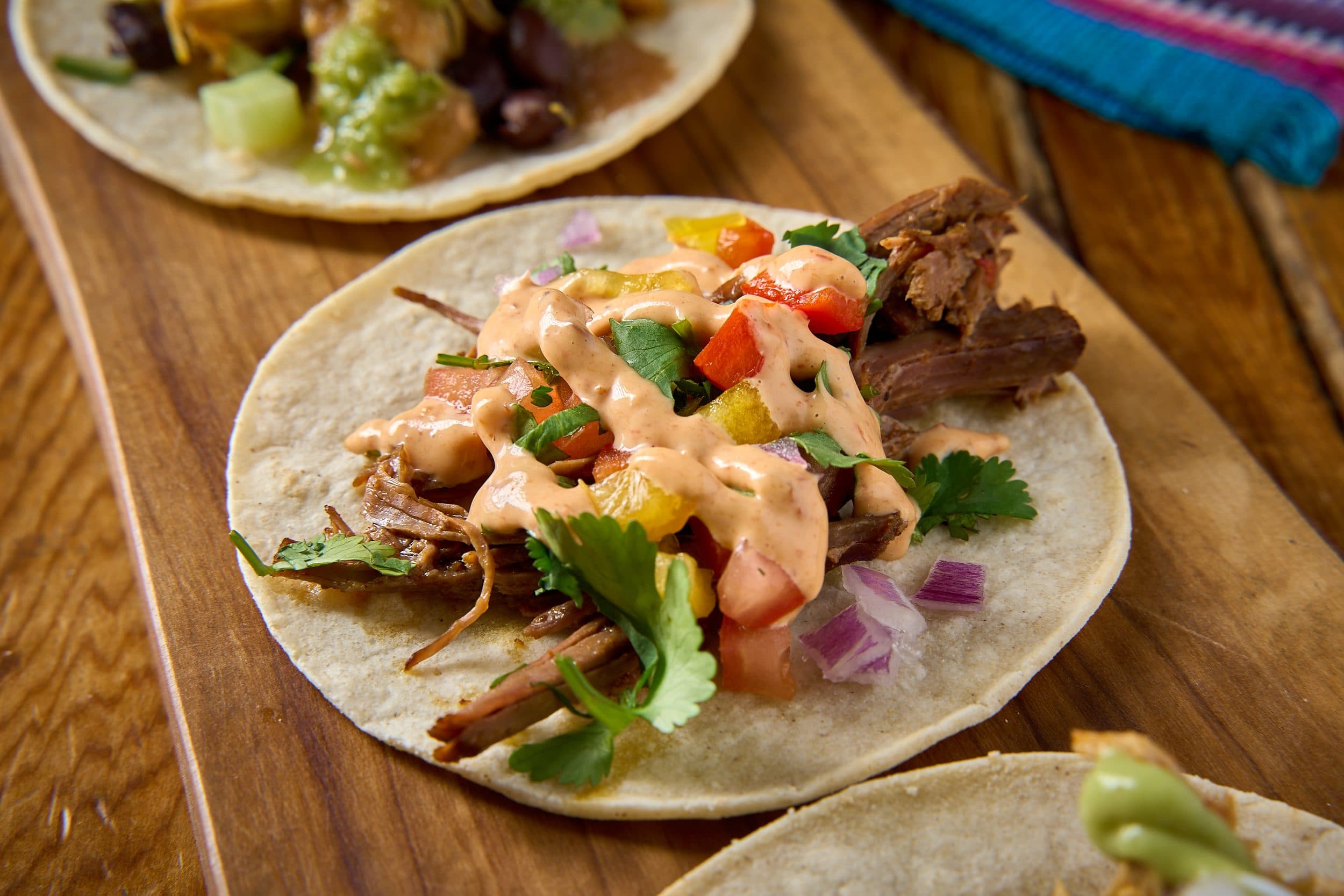 Taco garni Los TNT Tacos