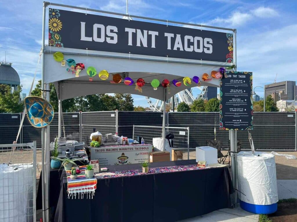Kiosque Los TNT Tacos en évènement